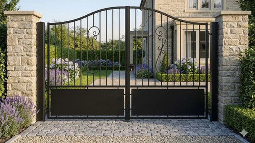 Portail coulissant acier - -,