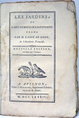 Livre ancien delille les - livre,