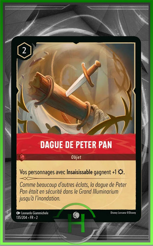Dague peter pan - dague, de