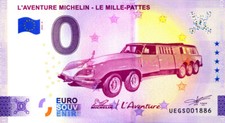 63 CLERMONT-FERRAND Michelin 8, Le mille-pattes, 2024, Billet Euro Souvenir