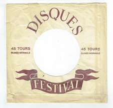 POCHETTE VIDE de Disque Vinyle