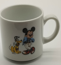 Tasse Mug Vintage Walt Disney Mickey Mouse et Pluto Céramique Collection