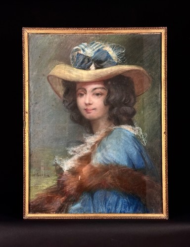 Ancien tableau portrait - , de