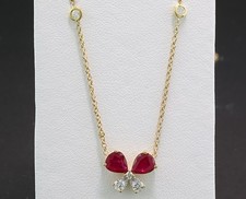 Collier En Rubis Et Diamant En