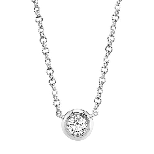 Pendentif collier solitaire - collier,
