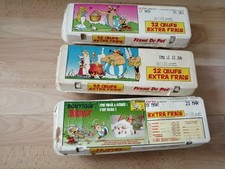 LOT 3 BOITES OEUFS ASTERIX FERME DU PRé ANNEES 90