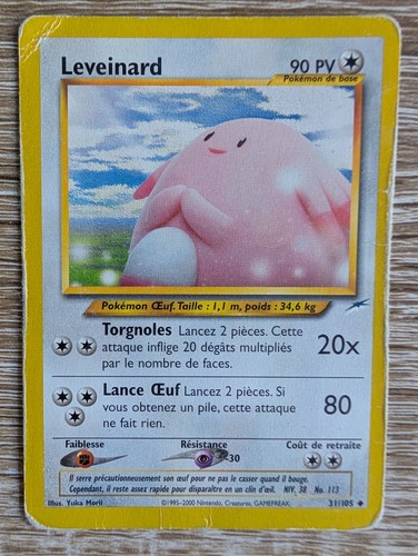 Carte pokémon leveinard - carte,