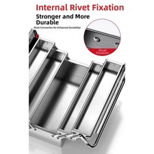 Boîte à outils pliable de rangement à faire soi-même structure double couche