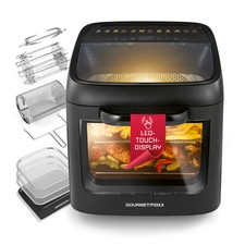 XXL Friteuse À Air 12,5L Airfryer Avec Rôtissoire Fenêtre Hähnchen Gril Four