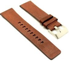 24mm Brown Genuine Leather