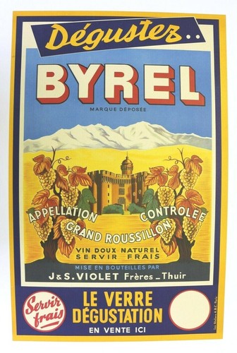 Affiche byrel quina - affiche, byrrh