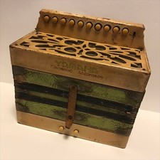 Utilisé Showa Rétro Accordéon Yamaha Chromatic Bouton Type Ancien Intérieur