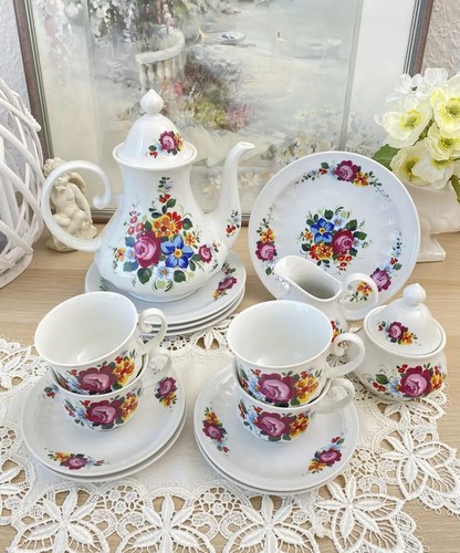 Vintage porcelain service tea - vintage,