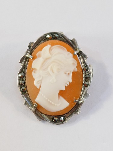 Broche pendentif avec camée - broche,