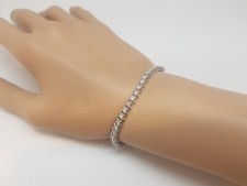 Rivière diamants en or blanc