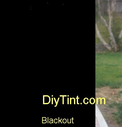 Black out glass - window, tinting