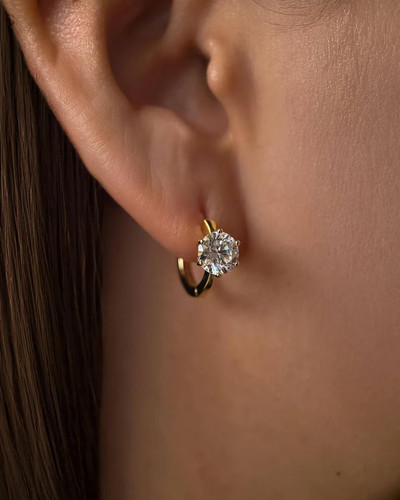 Boucles oreilles anneau en - d’oreilles,
