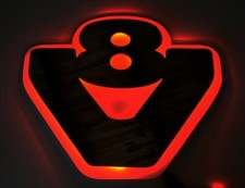 #24V Panneau LED Rouge Miroir