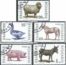 Bulgarie 3923-3927 (édition complète) oblitéré 1991 timbres: animaux