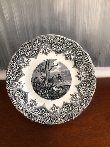 Assiette parlante faïence - assiette,