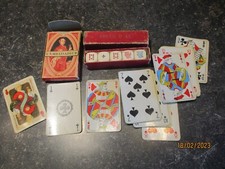 Ancien jeu de Cartes Piquet Apéritif L'Ambassadeur & Boite de Dés Poker d'As
