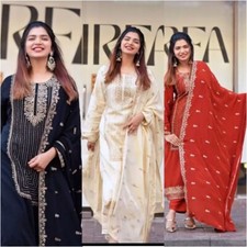 Indo-Pakistanais Robe Salwar Kameez Designer Bollywood Soirée Costume de Mariage