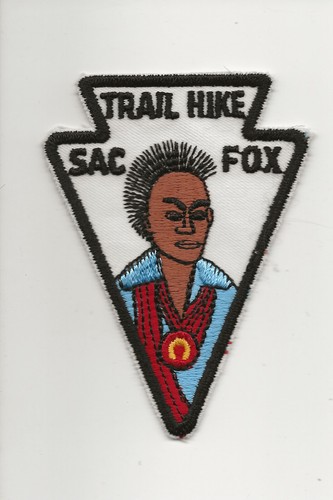 Sac fox trail hike patch - sac,