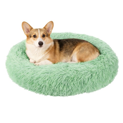 Lit rond peluche - lit,
