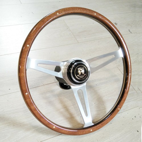 Volant bois rivets 38cm - &,