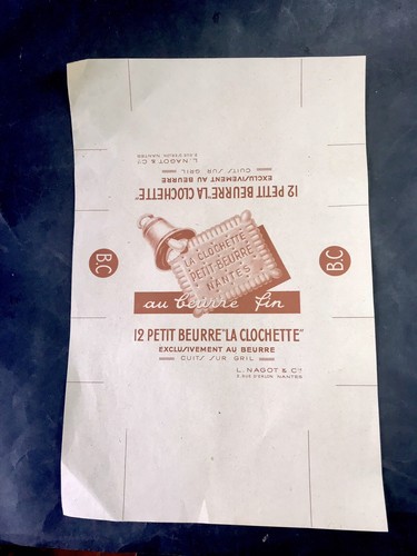 1949 etiquette biscuit petit - ,