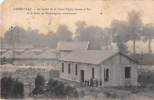 CPA 54 LUNEVILLE LE TERRAIN DE LA FUTURE EGLISE JEANNE D'ARC SALLE PATRONAGE