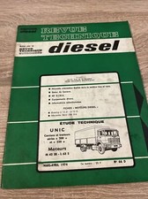 Revue technique UNIC 200 220 Moteur 6 CYLINDRES M 42 SB L 63 S 8 075 Cc 8 910 Cc