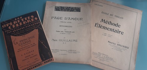 Lot partitions anciennes - lot,