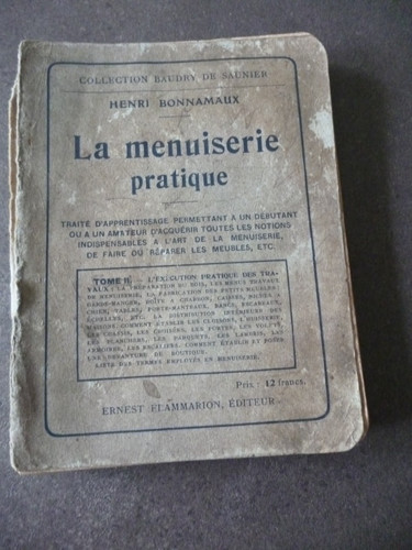 Ancien livre menuiserie - livre, la