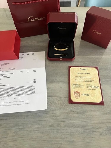 Cartier bracelet jonc jaune - jonc,