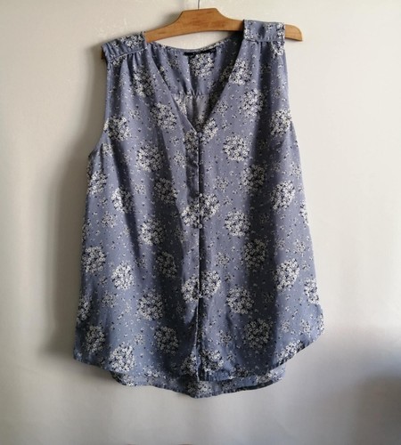 Tunique bleu fleurs - tunique,