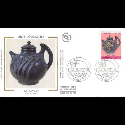 Fdc soie arts décoratifs - fdc,