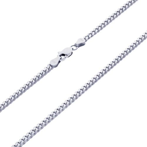 14k blanc massif 5mm - 14k, 3.5mm