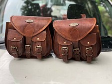 Nouveau Lot De Sacoches Vintage En Cuir Pour Outils 2 Pcs 1 Gauche 1 Droite