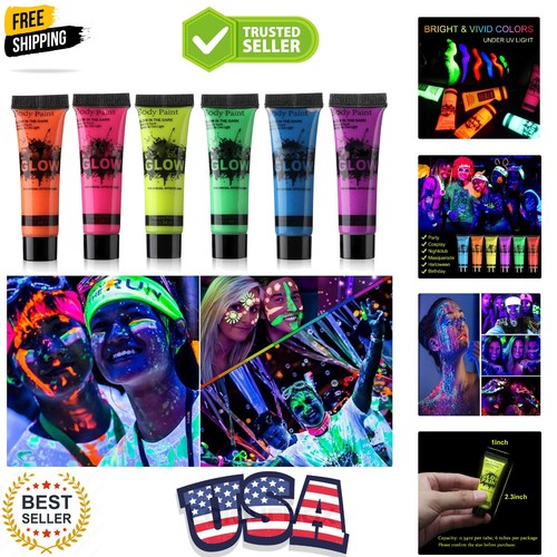 Glow dark face body paint - in,