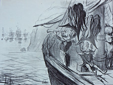 Lithographie de Daumier/sur