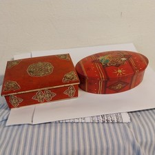 Lot de 2 boites en tôle pour bonbons