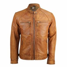 Blouson en cuir véritable