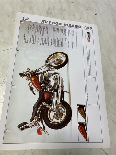 Yamaha xv1000 virago 1987 - xv1000,