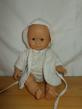 Vintage Poupée COROLLE  8 Bébé rigide articulé avec peignoir vers 1990 28cm