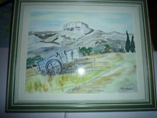  aquarelle paysage de Provence