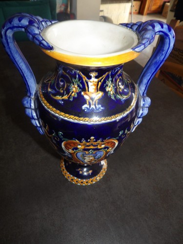 Vase avec anses faïence - , de