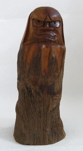Statue japonaise bois - statue,