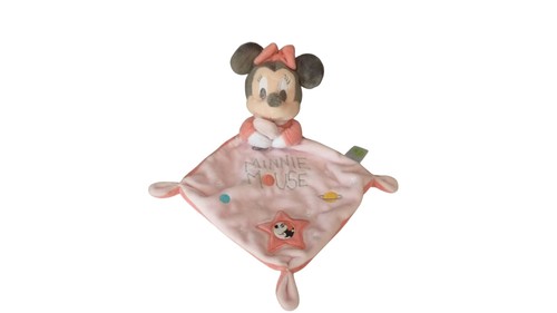 Doudou minnie plat - plat, rose