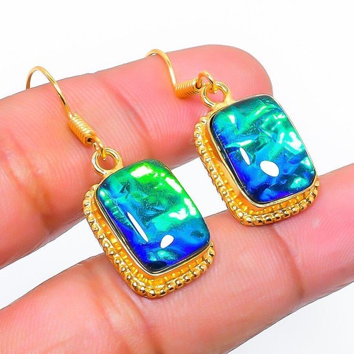 Boucle oreille verte - boucle,
